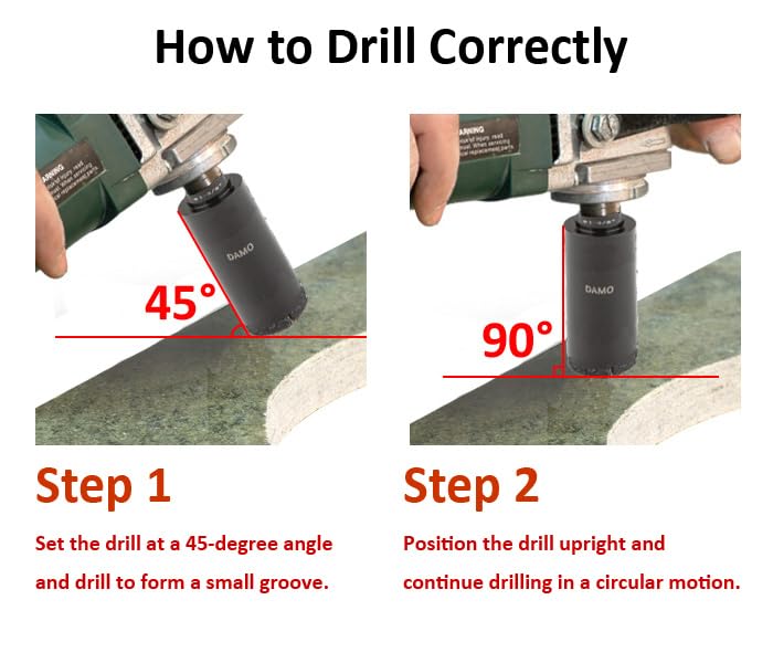 Amazon.com: DAMO 1-3/8 inch Diamond Core Drill Bit for Porcelain